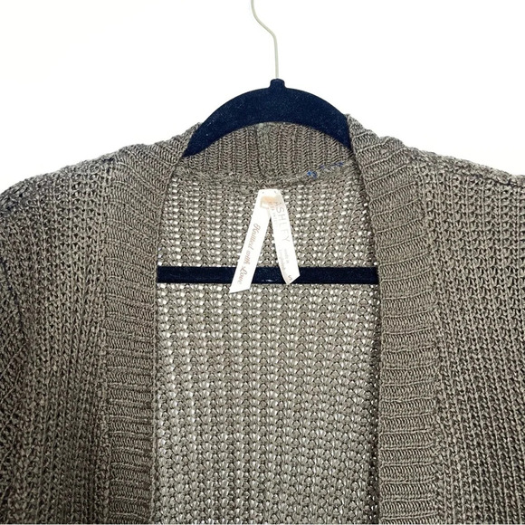 Ashley International 100% Cotton Olive Green Tight Knit Cardigan Small Women’s - Picture 2 of 10